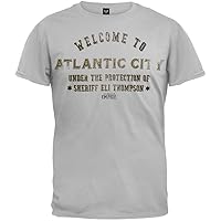 Boardwalk Empire - Mens Welcome to Atlantic City T-Shirt Small Off-White