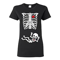 Baby Skeleton Ladies (not Maternity) DT T-Shirt Tee
