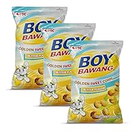Boy Bawang Cornick, Butter - Crispy Tasty & Gluten-Free Corn Nuts 3.54 ounces (100g), 3 Pack