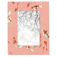 Chinese Koi Picture Frames Collage Wall Decor 4x6 Photo Frames for Wall or Tabletop Display Set of 2