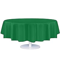 ZIMPLEWARE Green Standard Disposable Plastic Party Tablecloth [6-Pack] 84