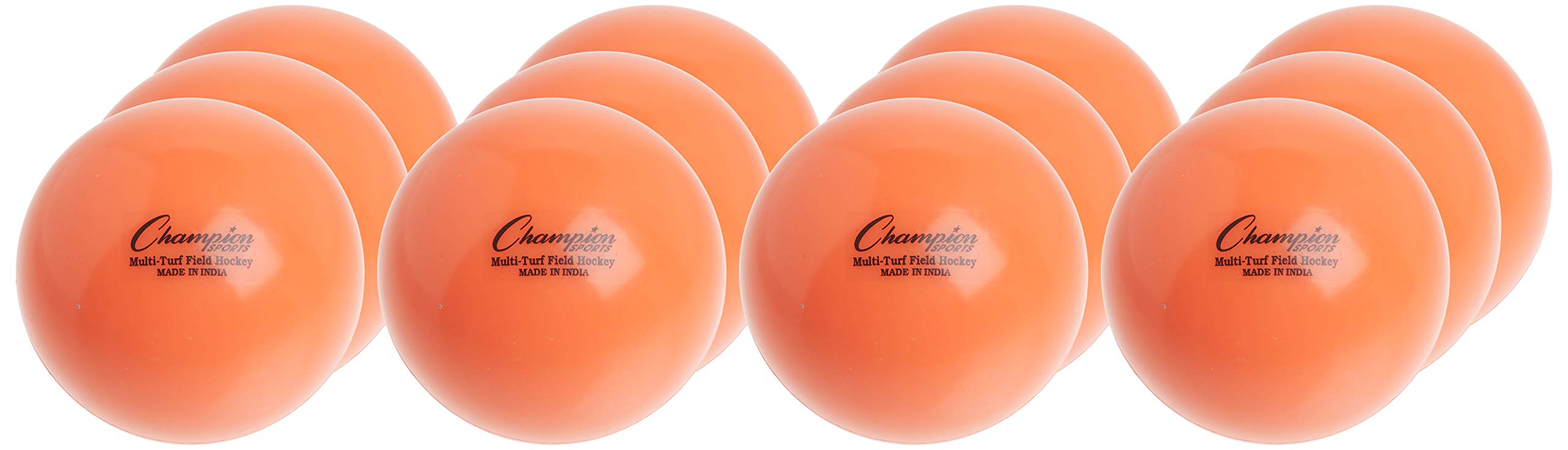 Champion Sports Field Hockey Practice Balls - 12 Pack in Multiple Colors