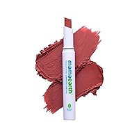 MAMAEARTH Moisture Matte Longstay Lipstick with Avocado Oil & Vitamin E for 12 Hour Long Stay-01 Carnation Nude - 2 g MAMAEARTH Moisture Matte Longstay Lipstick with Avocado Oil & Vitamin E for 12 Hour Long Stay-01 Carnation Nude - 2 g