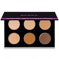 SHANY Foundation/Cream Contour & Highlighting Palette - Layer 1 - Refill for the 6 Layer Mini Masterpiece Collection Makeup Set