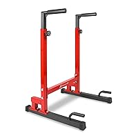 ProsourceFit Dip Stand Station, Heavy Duty Ultimate Body Press Bar with Safety Connector for Tricep Dips