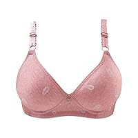 Womens Bras Full Coverage Non Padded Wirefree Plus Size Minimizer Bra Everyday Comfort Soft Bras Underwear 3/4 Cup