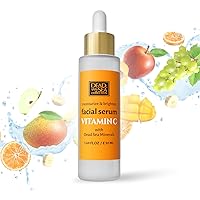 Dead Sea Collection Vitamin C Serum For Face - Hydration Facial Serum - Skin Serum for Smooth and Moisturized Skin - Enriched with Dead Sea Minerals and Vitamins - 1,69 Fl. Oz.