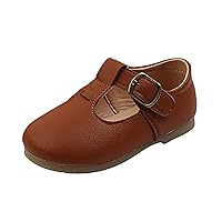 Kids Shoes Size 10 Shoes Leather T Non-Slip Flats Children Baby Strap Boys Girls Shoes 8t Sneakers for Girls