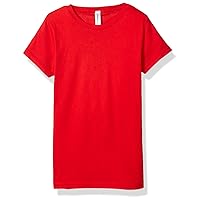 AquaGuard Girls' Big Sportswear Fine Jersey Longer Length T-Shirt