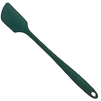 Get It Right Premium Silicone Spatula - Non-Stick Heat Resistant Kitchen Spatula - Perfect for Baking, Cooking, Scraping, and Mixing - Skinny - 11 IN, Dark Green