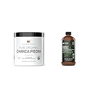 Complete Natural Products Chanca Piedra Tea Powder 8oz & Chanca Piedra Concentrate & Extract 16oz Bundle
