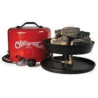 58031 Little Red Campfire Compact Outdoor Portable Tabletop Propane Heater Fire Pit Bowl for Camping, Tailgating, and Patios, 11.25 Inch