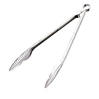 Cuisipro Stainless Steel Narrow Grill/Fry Tongs, 12-1/2-Inch