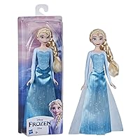 Frozen Disney's Shimmer Elsa Fashion Doll, Skirt, Shoes, and Long Blonde Hair, Toy for Kids 3 Years Old and Up