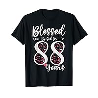 Blessed by God For 88 Years Old 88th Birthday Gift For Women T-Shirt