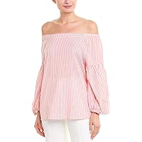Velvet by Graham & Spencer Women's Gloris Stripe Off The Shoulder Shirt