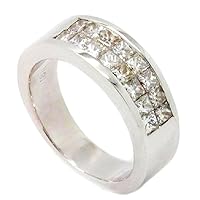 Diamond Ring 1.06 ct D VVS Princess Invisble Setting Solid 18k Gold AMAZING for Valentines Day