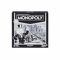 Monopoly Silver Line Exclusive Premium Board Game - New Modern Style with Foil Board