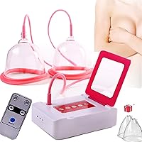 Massage Electric Breast Electric Chest Massager, Anti-Sagging Firming Breast Blood Circulation, USB Bust Lift Enhancer Massager Machine Home Breast Care Device (D-Cup)