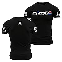 Grunt Style American Heroes Army Men's T-Shirt (Large, Black)