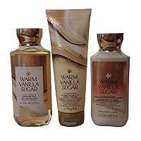 Warm Vanilla Sugar Body Set | Shower Gel, Body Lotion & Body Cream Bath & Body Works Warm Vanilla Sugar Body Set | Shower Gel, Body Lotion & Body Cream