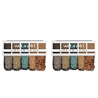 wet n wild Color Icon Eyeshadow Makeup 5 Pan Palette, My Lucky Charm, Matte, Shimmer, Metallic, Long Wearing, Rich Buttery Pigment, Cruelty Free (Pack of 2)