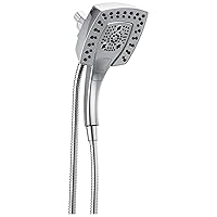 Delta Faucet 5-Spray In2ition Dual Shower Head with HandHeld Spray, H2Okinetic Chrome Shower Head with Hose, Showerheads, Magnetic Docking, Lumicoat Chrome 58474-PR25