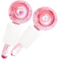 Ice Globes for Facials, 2PCS Ice Globes, Facial Globes, Face Globes, Cooling Globes, Facial Massager Tools for Face Neck & Eyes, Daily Beauty, Tighten Skin, Anti Ageing, Reduce Puffy and Wrinkle