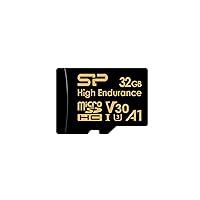 Silicon Power, Heavy Duty MicroSD Card, 32 GB, Class 10, UHS-1, U3, V30, A1, 4K Compatible, Repeated Recording, Dash Camera, Surveillance Camera, SP032GBSTHDV3V1HSP