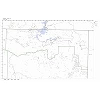 Daggett County, Utah UT ZIP Code Map Not Laminated