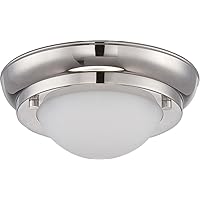 Nuvo 62/513 One Light Flush Mount, 6.5 inch, Polished Nickel