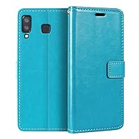 Samsung Galaxy A8 Star Wallet Case, Premium PU Leather Magnetic Flip Case Cover with Card Holder and Kickstand for Samsung Galaxy A9 Star