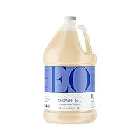 EO Shower Gel Body Wash Refill, 1 Gallon, French Lavender, Organic Plant-Based Skin Conditioning Cleanser with Pure Essentials Oils