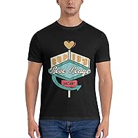 Men's Cotton T-Shirt Tees, Valentine You are My Love Graphic Fashion Short Sleeve Tee S-6XL