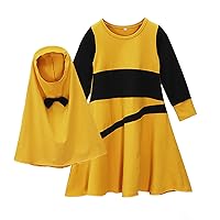 Ballet Set for Toddler Girls Toddler Kids Baby Girls Long Sleeve Splice Color Casual Princess Summer Dresses for