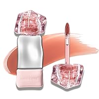Mistine Lip Gloss, Non-sticky Lip Tint Gloss with 1% Peptide, Lightweight Feeling Lip Gloss, J01 Until Sunset, Limited-edition