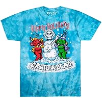 Grateful Dead Christmas Hippie Holidays Tie Dye T Shirt