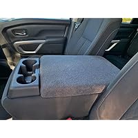 Auto Console Covers- Fits The Nissan Titan 2015-2021 Middle Seat Console Armrest Cover Fleece Fabric.The Console Cover is not Sold or Created by Nissan Motor Co.