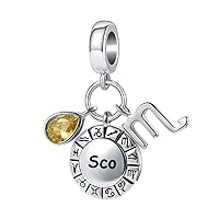 Name Heart Charm Personalized for Pandora European Bracelet Necklace Women Girl Gift