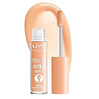 NYX PROFESSIONAL MAKEUP This Is Milky Gloss, Lip Gloss with 12 Hour Hydration, Vegan - Milk & Hunny (Honey Nude)