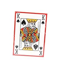 ERINGOGO 9 Playing Cards Game Black Office Games Huge Poker Cards Bulk Kids Creative Poker Cards The Office Game Large Playing Cards Poker Cards Professional Checkerboard White Oversized A4