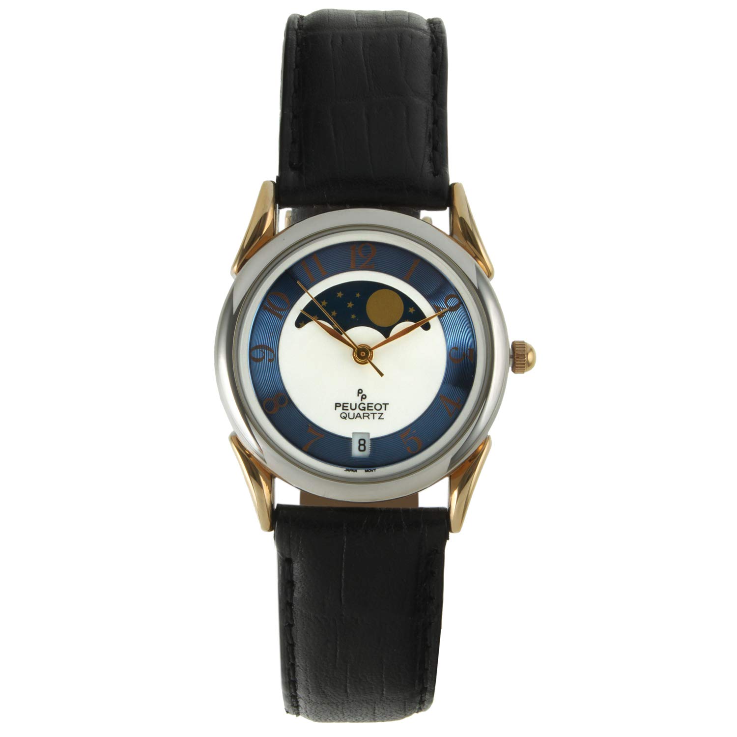 Peugeot Men's 547M Blue Dial Moon Watch