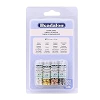 Beadalon Tube Assorted Color Variety Pack for Jewelry Making & Beading, 3-600 pcs
