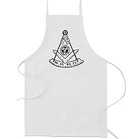 Past Master with Square & Protractor Masonic Cooking Kitchen Apron