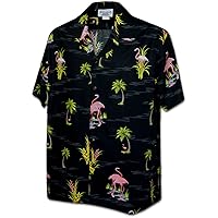 Flamigo in The Pond Men's Tropical Shirts