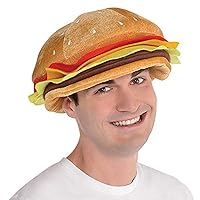 Fun & Quirky Cheeseburger Hat - Perfect for BBQs, Costumes & Themed Events
