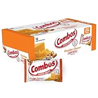 COMBOS Cheddar Cheese Pretzel Baked Snacks 1.8 Ounce (Pack of 18)