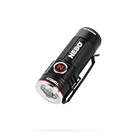 NEBO Torchy 1,000-Lumen Pocket Flashlight, LED Rechargeable Flashlight For EDC, Camping, Hunting, Hiking With 5 Light Modes, Water and Impact Resistant, Power Memory Recall, Removable Clip, Black