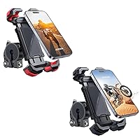 JOYROOM 2024 Upgraded Bike Phone Holder [Black & Red] Motorcycle Phone Mount