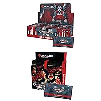 Magic The Gathering Innistrad: Crimson Vow Bundle – Includes 1 Set Booster Box + 1 Collector Booster Box